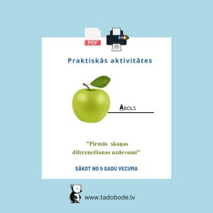 Pirmās skaņas diferencēšanas uzdevumi